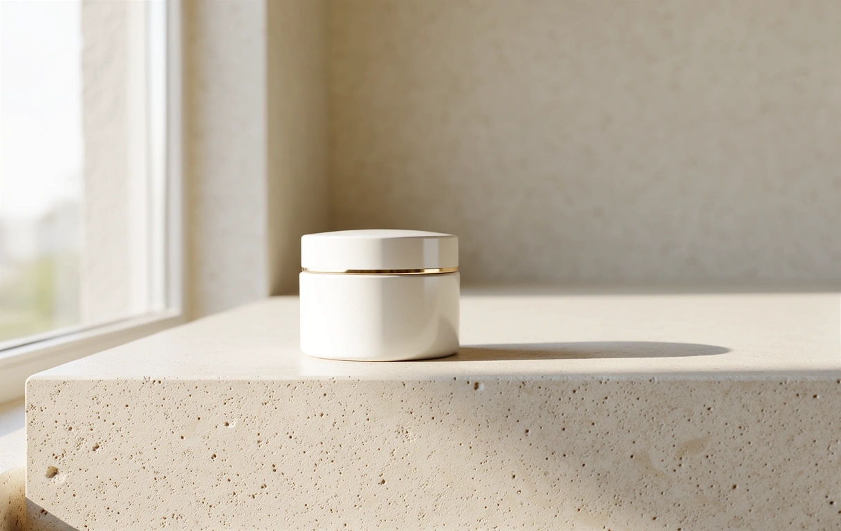 Luxury face cream placement